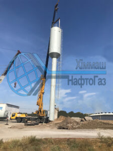 Монтаж водонапірної вежі,монтаж водонапорной башни